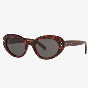 CELINE OVAL CAT EYE TORTOISE SUNGLASSES
